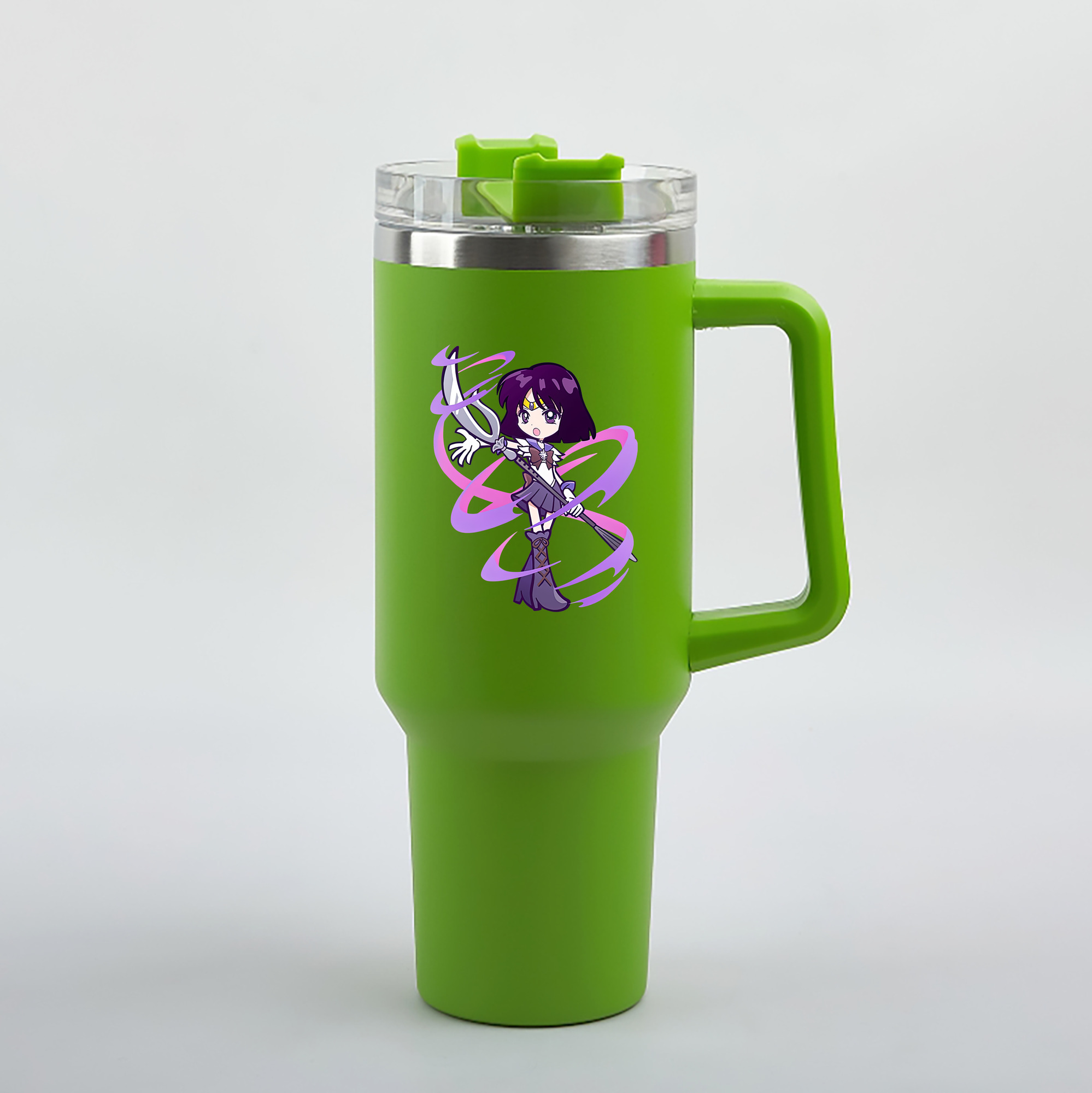 （画像用） 美少女戦士セーラームーン 土萠ほたる Sailor Moon Tomoe Hotaru （セーラーサターン；Sailor Saturn） 1200mL車用タンブラー（カラープリント）